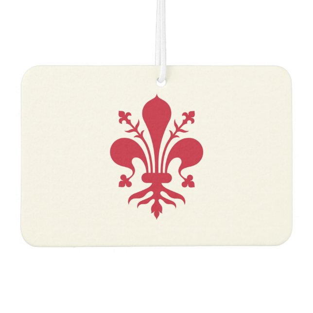 Ambientador Fresheners con bandera de Florencia, Italia (Anverso)
