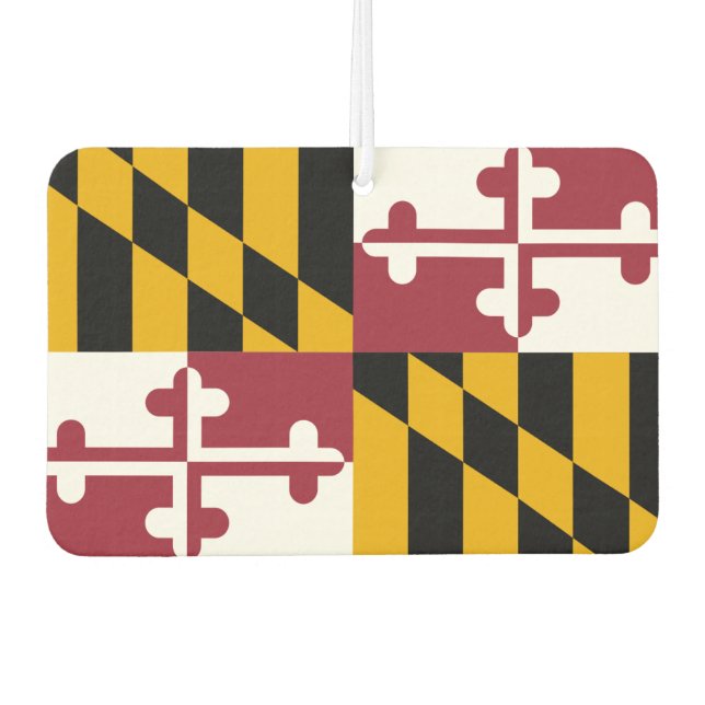 Ambientador Fresheners con bandera de Maryland, EE.UU. (Anverso)