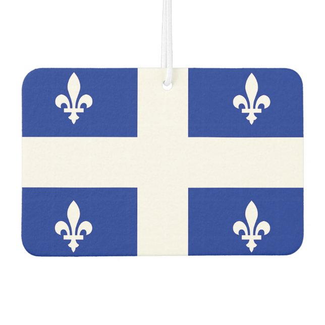 Ambientador Fresheners con bandera de Quebec, Canadá (Anverso)