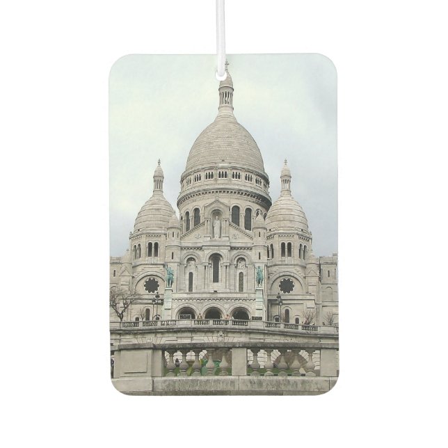 Ambientador Fresheners de aire para coches con Sacre Coeur (Anverso)
