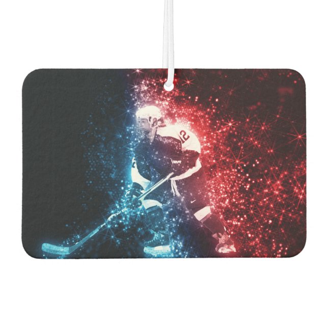 Ambientador Freshner de aire para auto de hockey sobre hielo (Anverso)