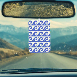 Ambientador Fret griego, patrón de onda mediterránea, azul