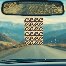 Ambientador Fret griego, patrón de onda mediterránea, marrón