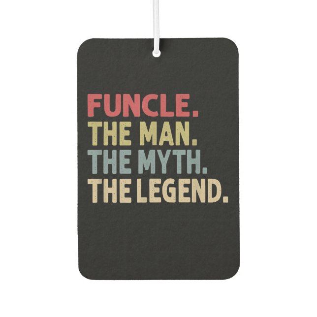 Ambientador Funcle el hombre el mito la leyenda | Tío Regalos (Anverso)