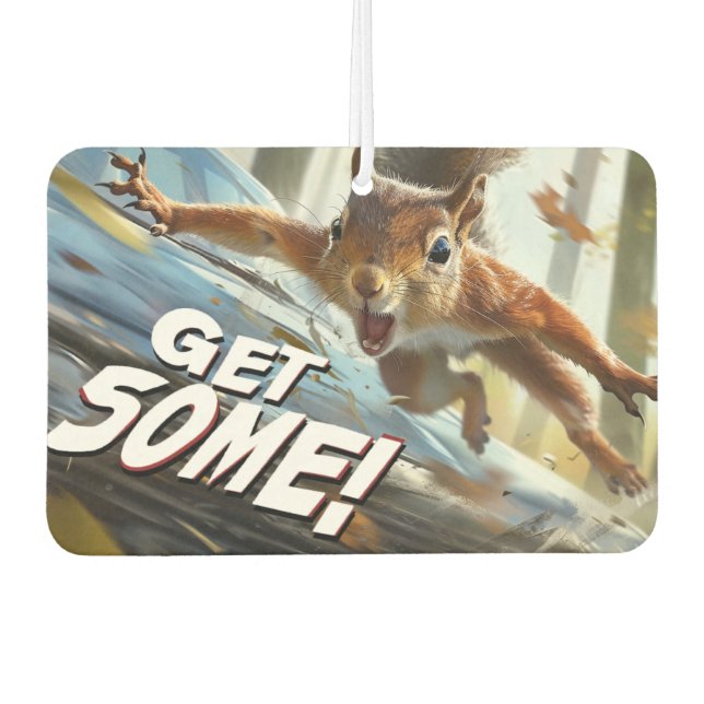 Ambientador Funny Action Squirrel Air Freshener "Consigue algo (Anverso)