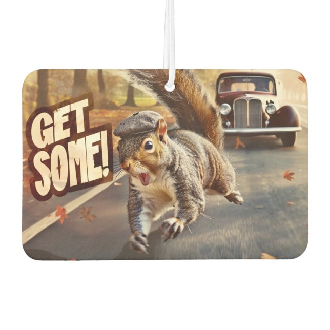 Ambientador Funny Action Squirrel Air Freshener "Consigue algo (Anverso)
