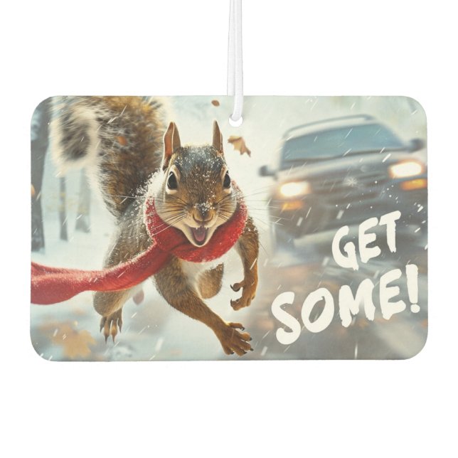 Ambientador Funny Action Squirrel Air Freshener "Consigue algo (Anverso)