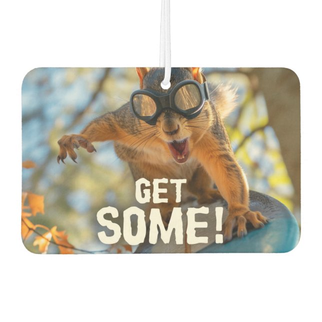 Ambientador Funny Action Squirrel Air Freshener "Consigue algo (Anverso)