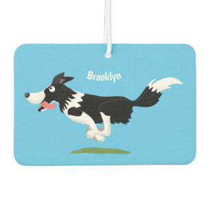 Ambientador Funny Border Collie perro corriendo personalizado