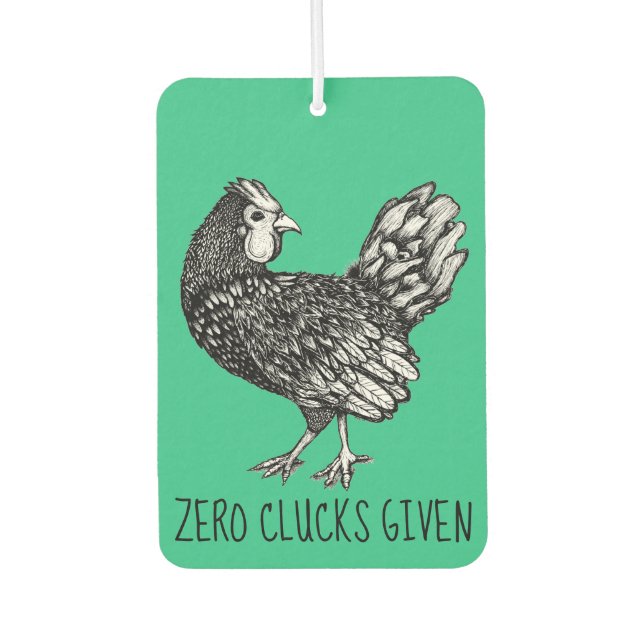 Ambientador Funny Chicken Ilustracion Air Freshener (Anverso)