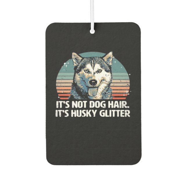 Ambientador Funny & Cute Siberian Husky Dog Glitter Classic T- (Anverso)
