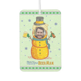 Ambientador Funny Frosty Beer Man Humor Personalizado Navidade