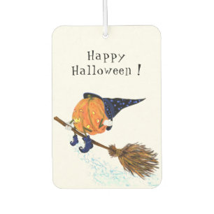 Ambientador Funny Halloween Air Freshener Witch Pumpkin Flying