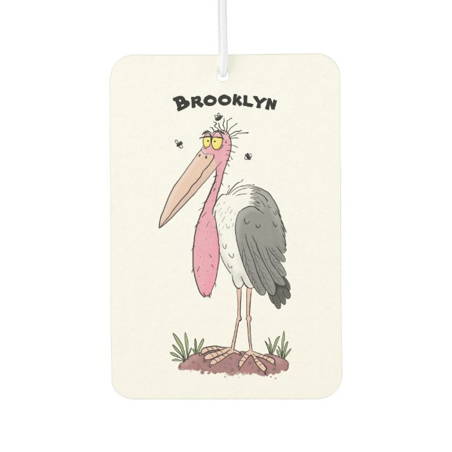 Ambientador Funny marabou stork personalizado (Anverso)