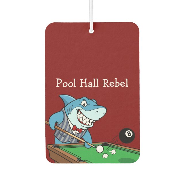 Ambientador Funny Pool Hall Rebel Billiards Theme Men's Car (Anverso)