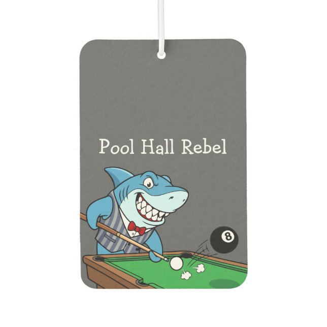 Ambientador Funny Pool Hall Rebel Billiards Theme Men's Car (Anverso)