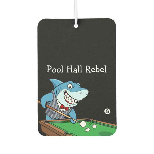 Ambientador Funny Pool Hall Rebel Billiards Theme Men's Car (Anverso)