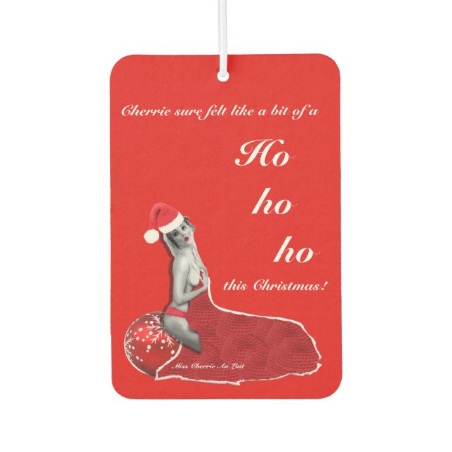 Ambientador Funny Sexy Pinup Chiste Navidades Car Air Freshene (Anverso)