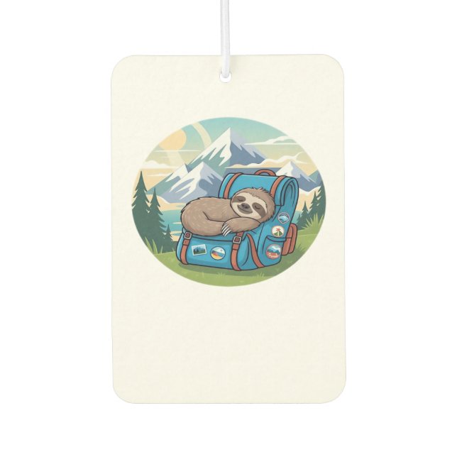 Ambientador Funny Sloth Hiking Oversized T-Shirt (Anverso)