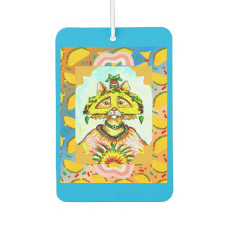 Ambientador Funny Taco Hippie Cat Air Freshener