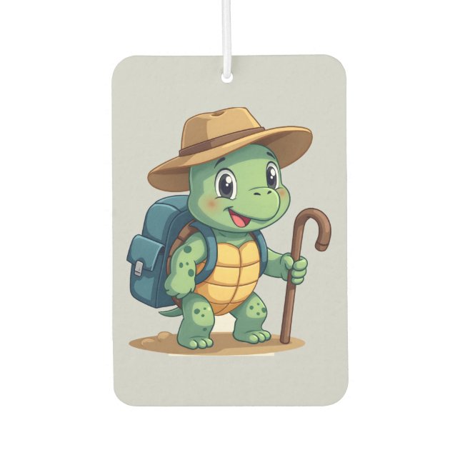 Ambientador Funny Turtle Hiking Graphic Camping Lover Adventur (Anverso)