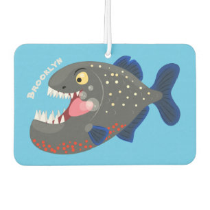 Ambientador Furioso ilustracion personalizado de piranha