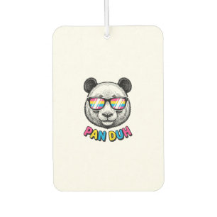 Ambientador Gafas de sol de Panda divertidas Camiseta de graba