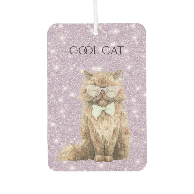 Ambientador Gafas Moradas de Brillo Cool Cat Marrón   (Anverso)