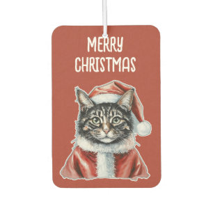 Ambientador Gato con traje de Papá Noel - Navidades 1