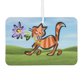 Ambientador Gato de Personalizado de tabla roja curada