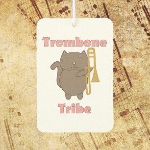 Ambientador Gato de trombón lindo “Tribu del trombón” Dibujo a