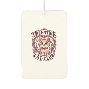 Ambientador Gato del día de San Valentín Diseño divertido para