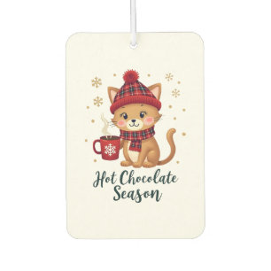 Ambientador Gato Divertido Chocolate Caliente Temporada Feliz