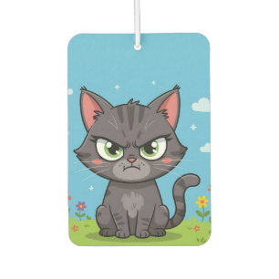Ambientador Gato gris enfadado pequeño