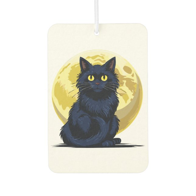 Ambientador Gato negro enojado (Anverso)