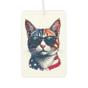 Ambientador Gato patriótico de Guay con gafas de sol