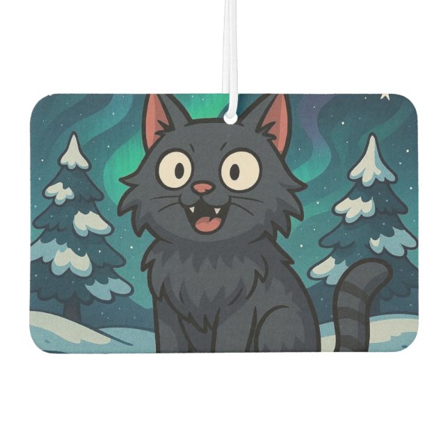 Ambientador Gato Yule islandés de Navidad (Anverso)