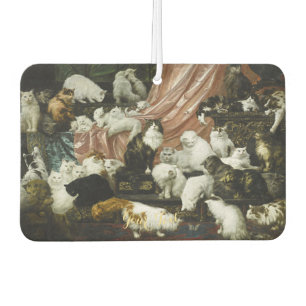Ambientador Gatos Cute Gatitos Gatitos Vintage Art Pintando Am