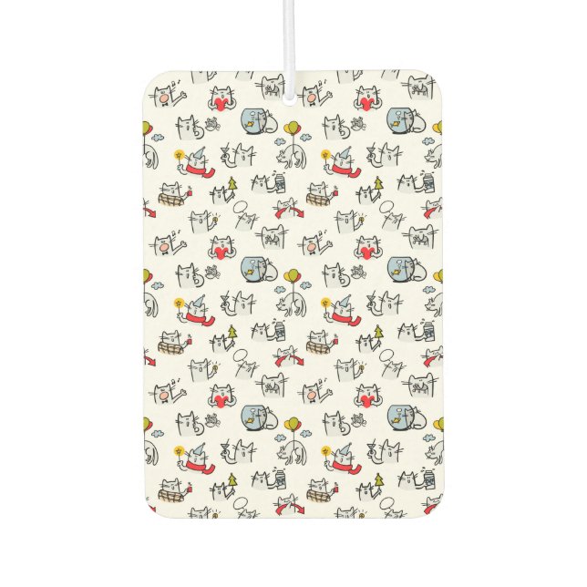 Ambientador Gatos divertidos, leche y magia. (Anverso)