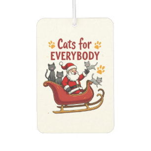 Ambientador Gatos para todos Navidad Gato divertido Xmas Mujer