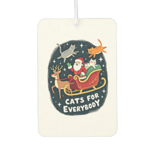 Ambientador Gatos para todos Navidad Gato Divertido Xmas Mujer