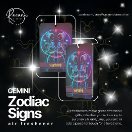 Ambientador Gemini Zodiac Rótulos Freshener de aire celeste