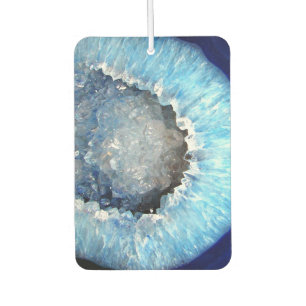 Ambientador Geode de cristal azul de caída