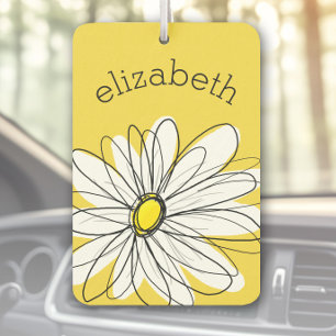 Ambientador Gimnasio amarillo y blanco con texto Personalizado