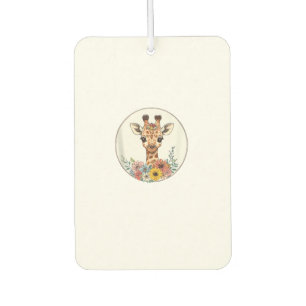 Ambientador Girafa Adorable Con Flores