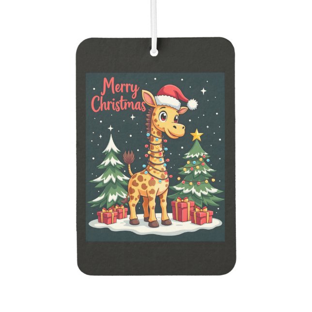 Ambientador Giraffe Merry Christmas Tree Lighting Santa Giraff (Anverso)