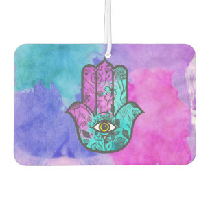 Ambientador Girly Watercolor Floral Imprimir Hamsa mano de Fát