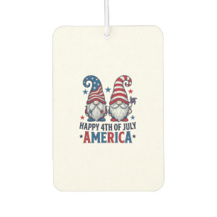 Ambientador Gnomos Patrióticos Feliz 4 de Julio Camiseta Améri