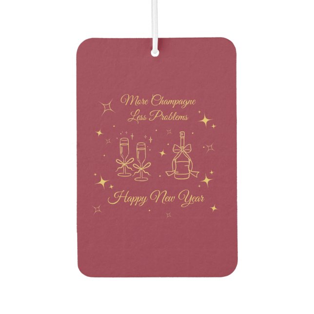 Ambientador Gold Line Art New Year Design (Anverso)