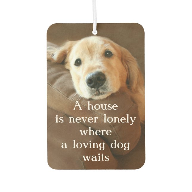 Ambientador Golden Retriever A House Is Never Lonely (Anverso)